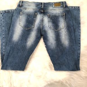 🖤sold🖤Zara Basic Paint Splatter Jeans